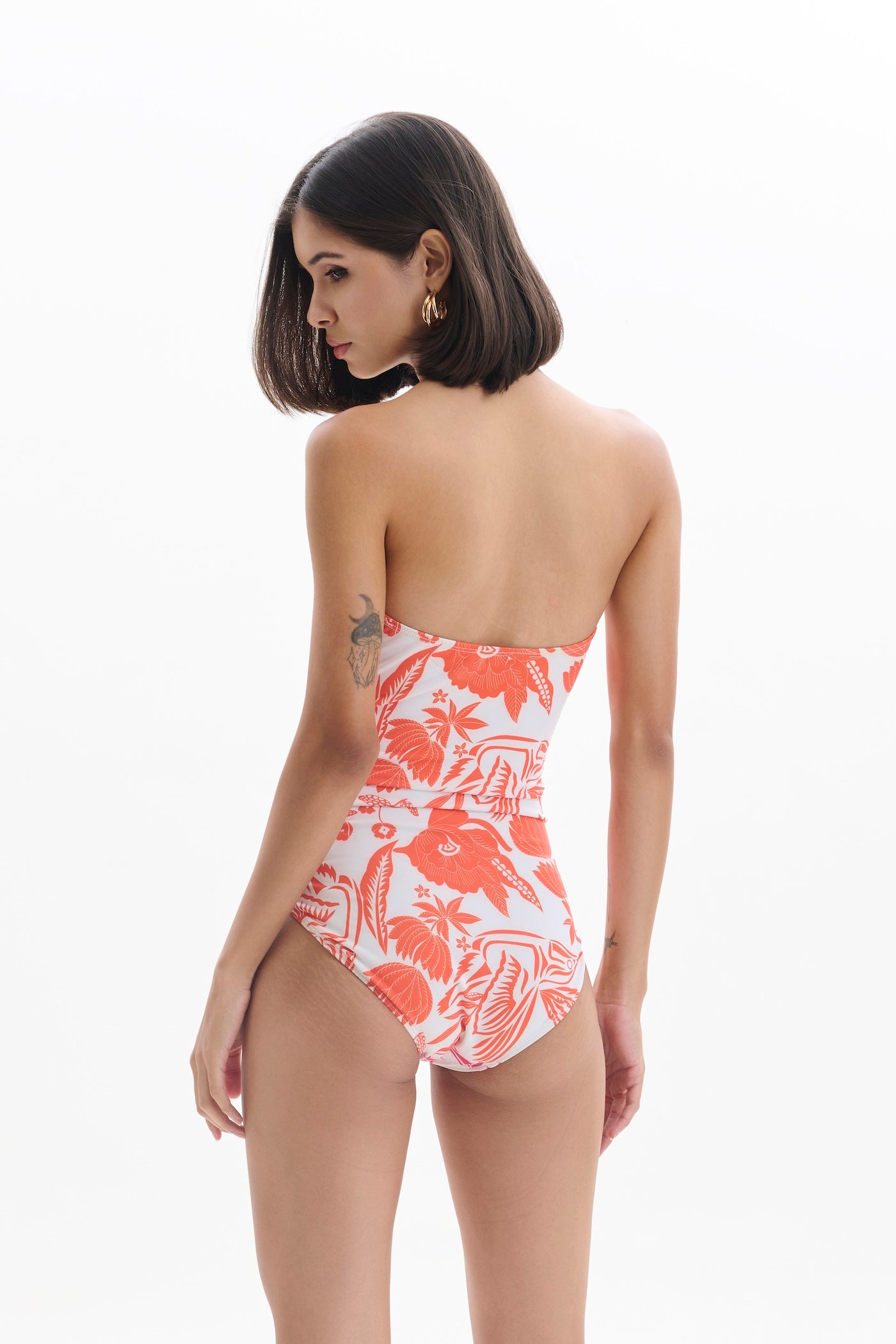FLORAS BANDEAU SWIMSUIT