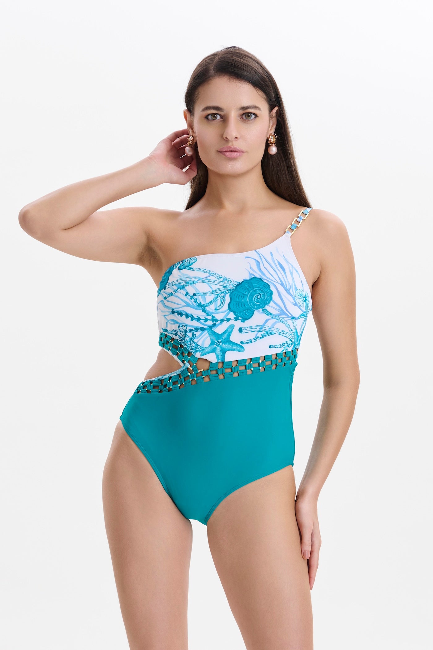 ISLA METAL MESH SWIMSUIT