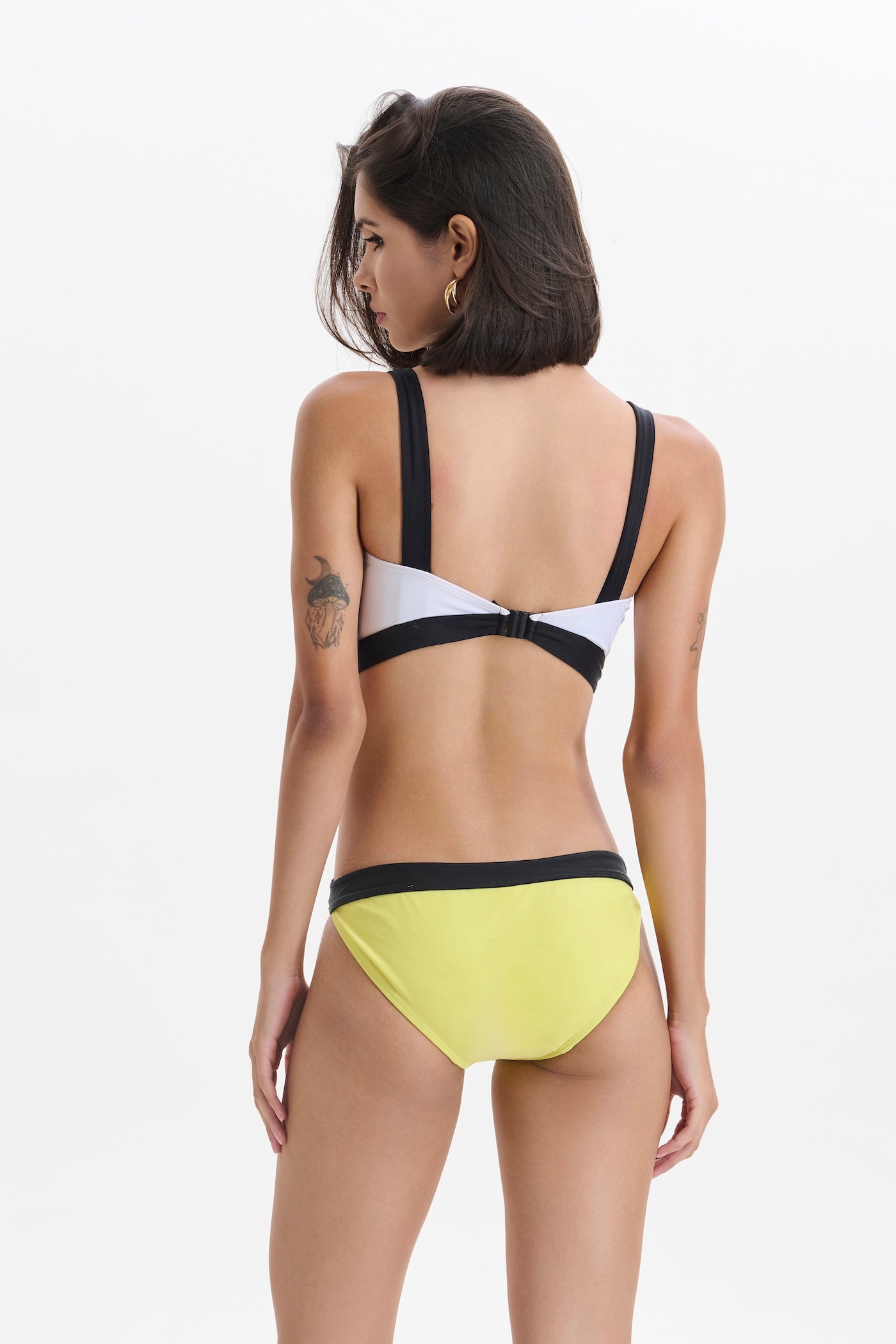 COLOR BLOCK CROSS MONOKINI