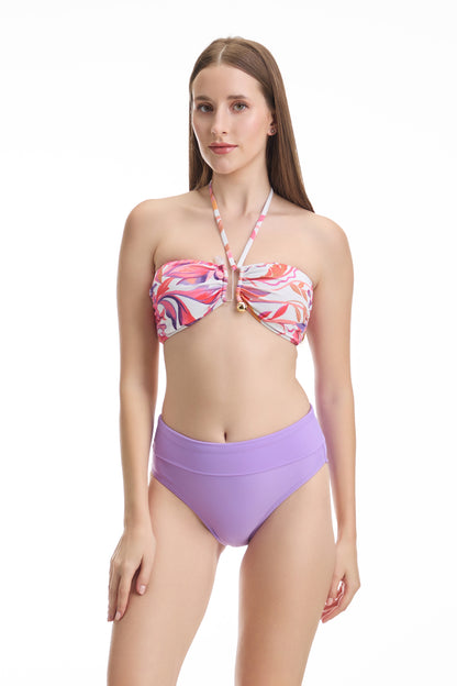 FLORA BANDEAU SWIMSUIT