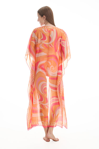 SUNBURST LONG CAPE