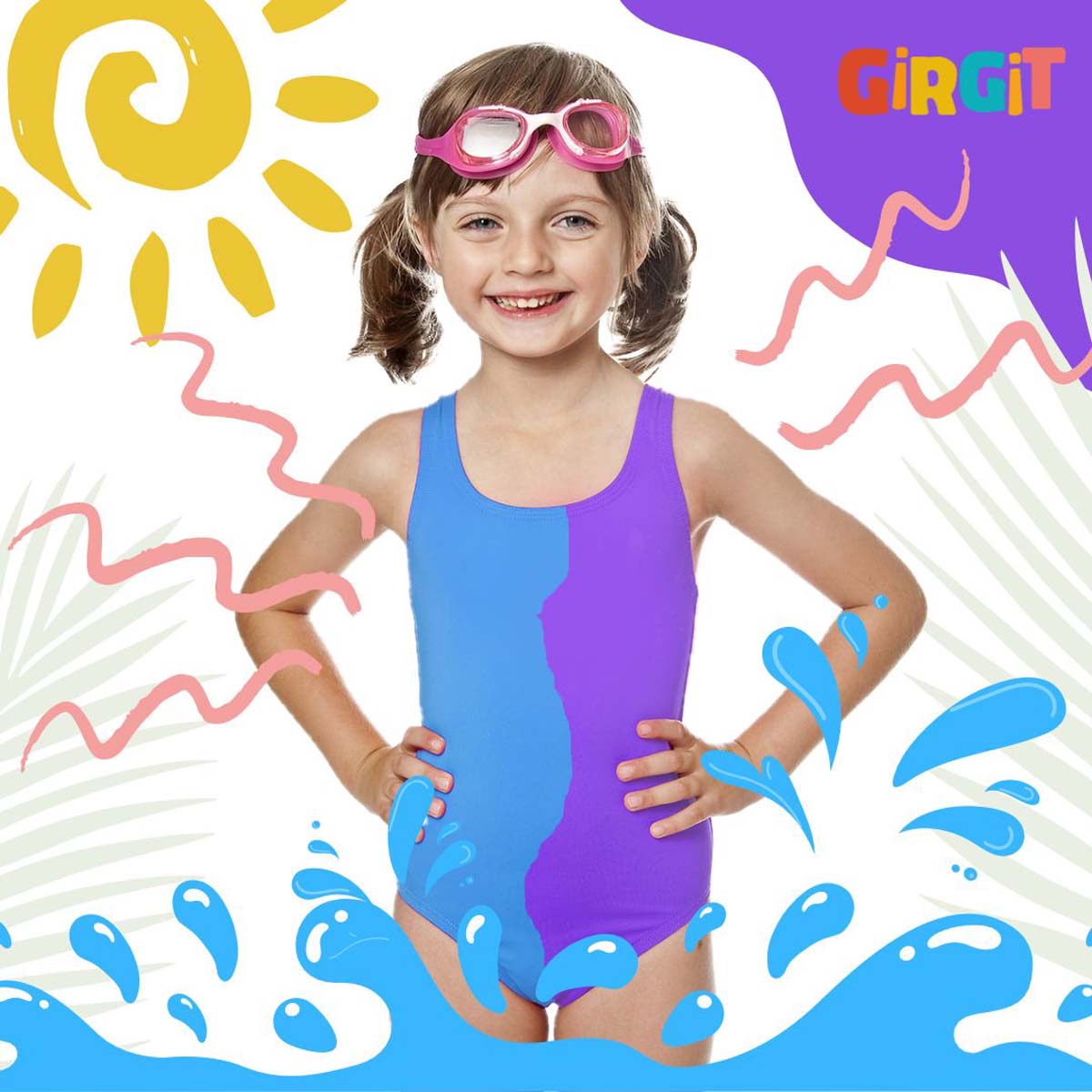 Goodluck Swimming Costume For Kids, Girls - Buy Goodluck Swimming Costume  For Kids, Girls Online at Low Price - Snapdeal